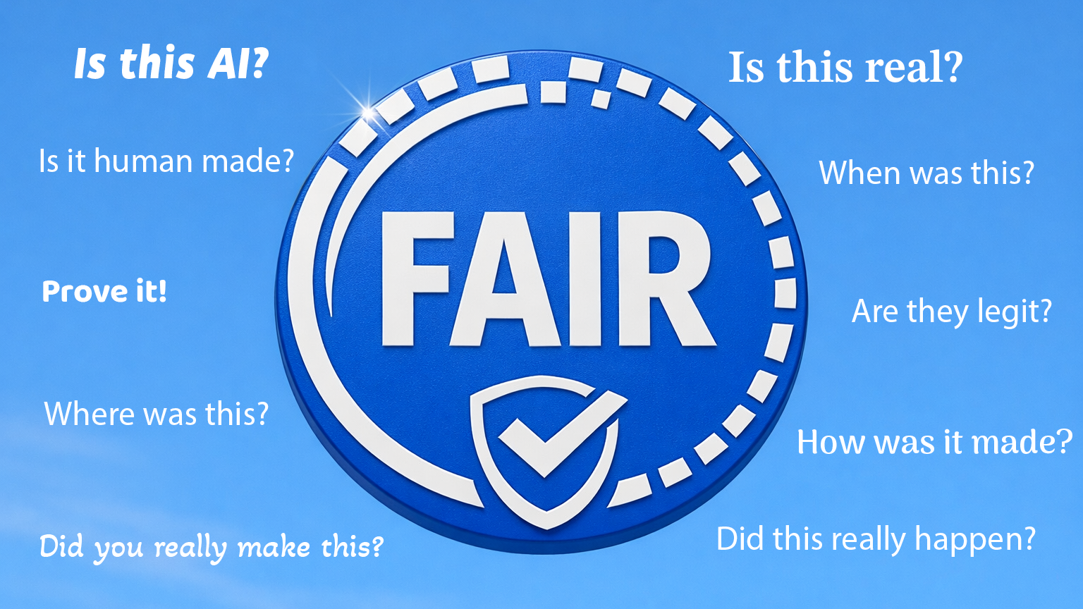 Fairmark is a trust system for the AI age.